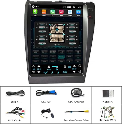 Miniatura 6 de Para Lexus ES350 Radio Actualización 2007-2012 con fibra, reemplazo estéreo Android, pantalla táctil IPS, CPU de cuatro núcleos, 2G RAM 32G ROM,