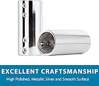 Vista 4 de Conectores rectos de 2 vías, 2 conectores de tubo de acero inoxidable fundido 316, conector de pezones resistentes, pieza de repuesto para proyectos