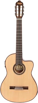 Valencia VC704CE Classic Guitar Elegant Guitar with PU, 4/4 Size, Natural