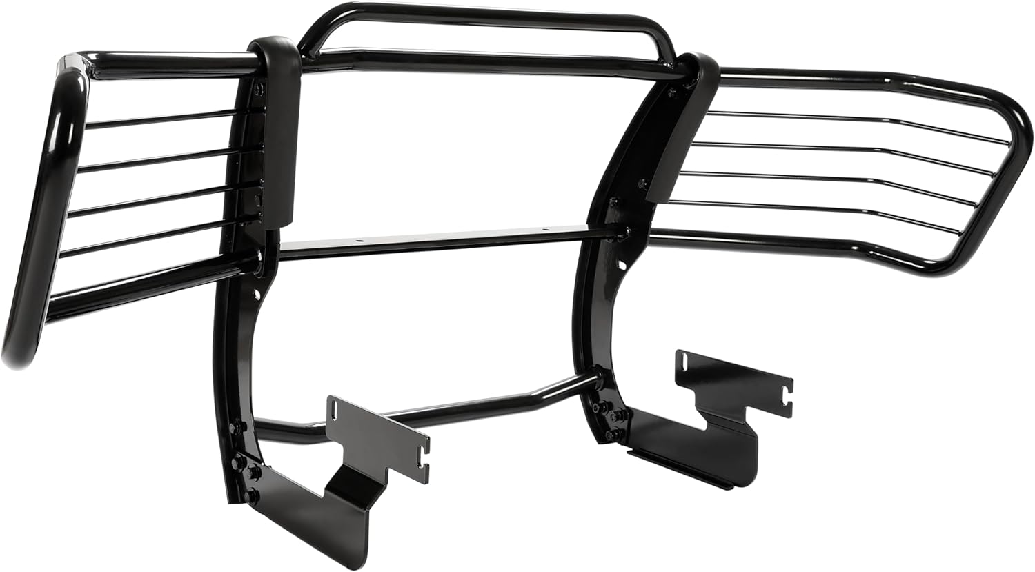 ALMULOO Brush Guard Compatible with 2004-2012 Chevy Colorado/GMC Canyon Alloy Steel Grille Guard Black Powder Coated