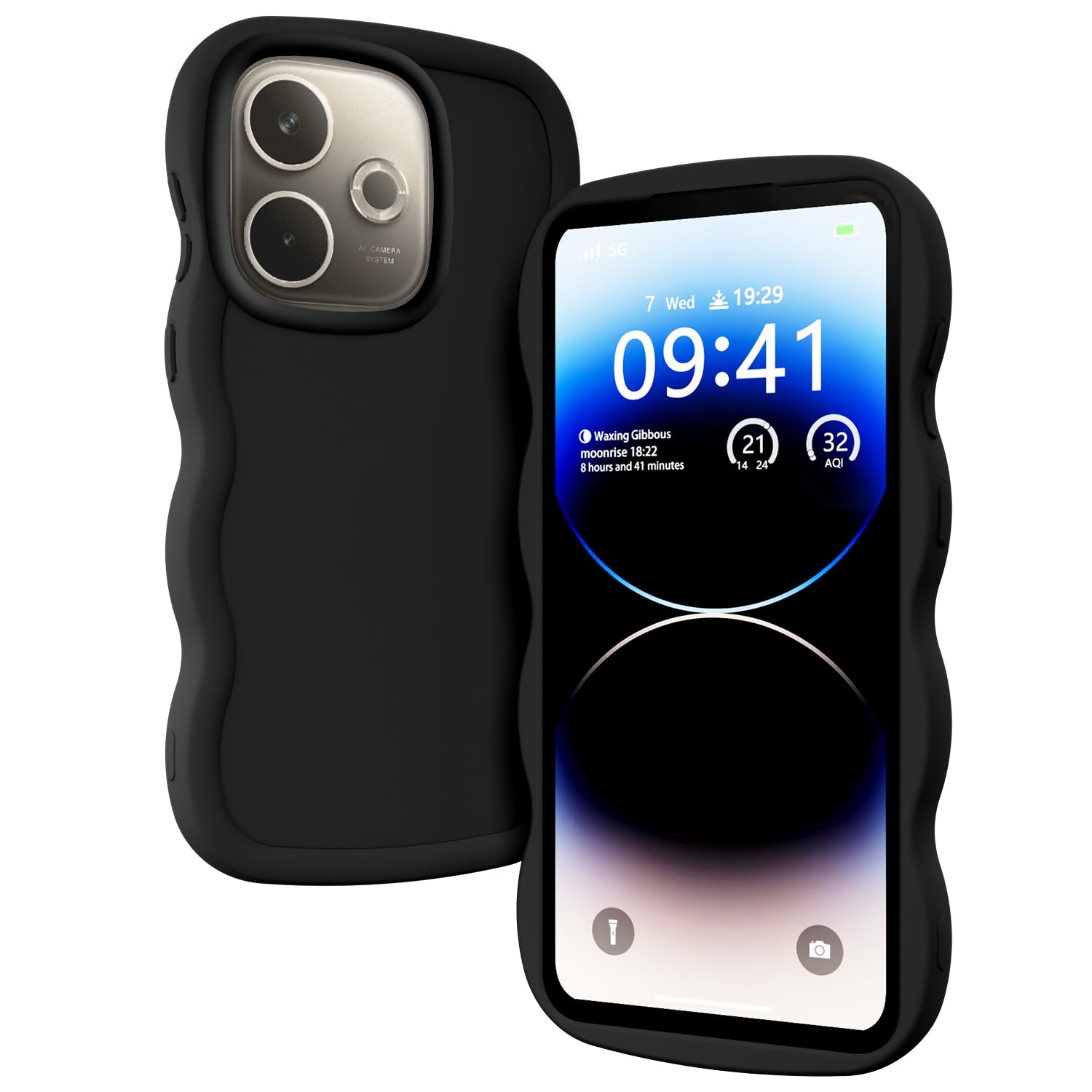 Cover Per OPPO A5 Pro 5G/4G, 3 Pack Custodia Sottile In TPU Morbido Con Disegni Cuore, Antiurto E Antigraffio - 5