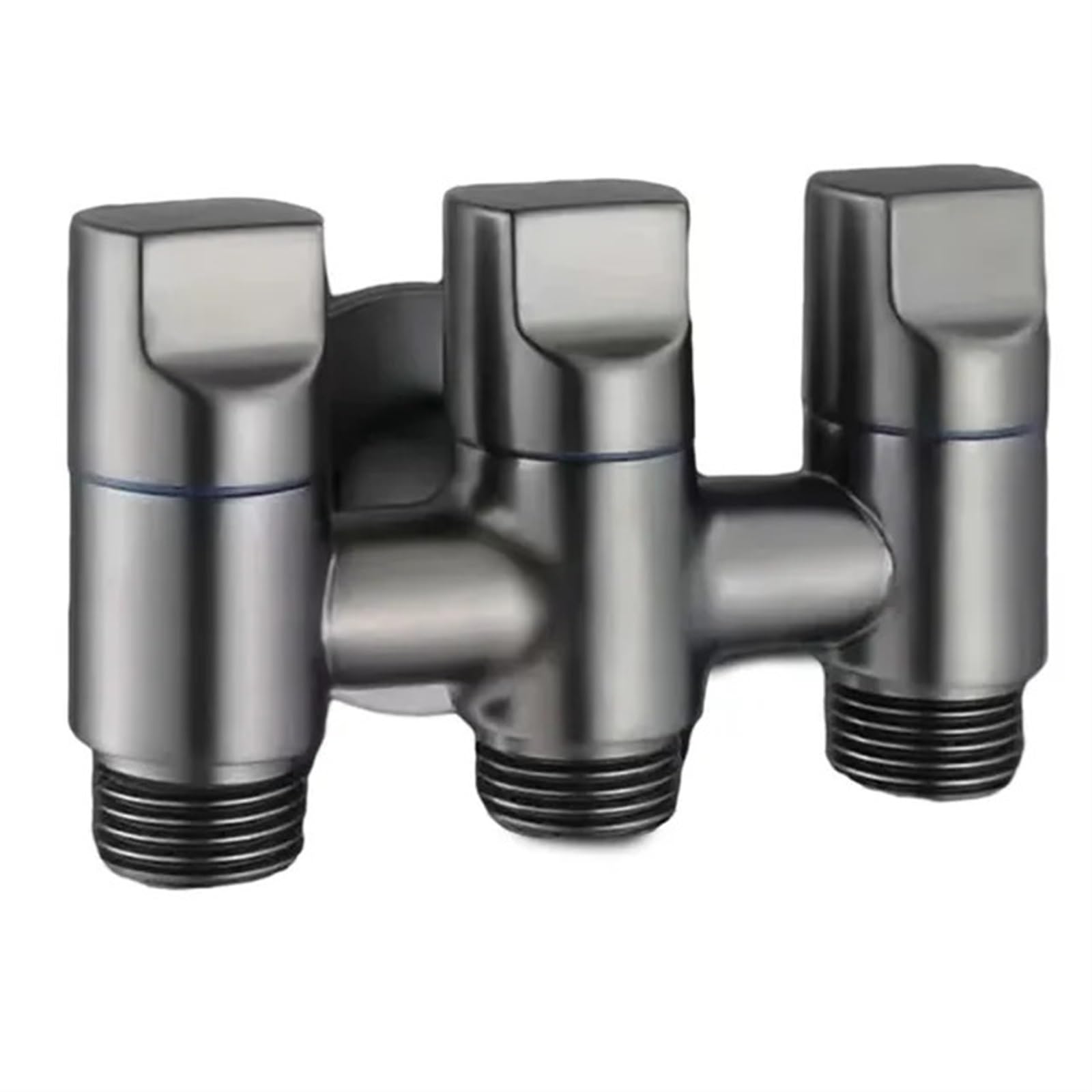 Valvola deviatrice multifunzione a tre vie con valvola di iniezione dell'acqua a tre vie, 1 pezzo (grigio)