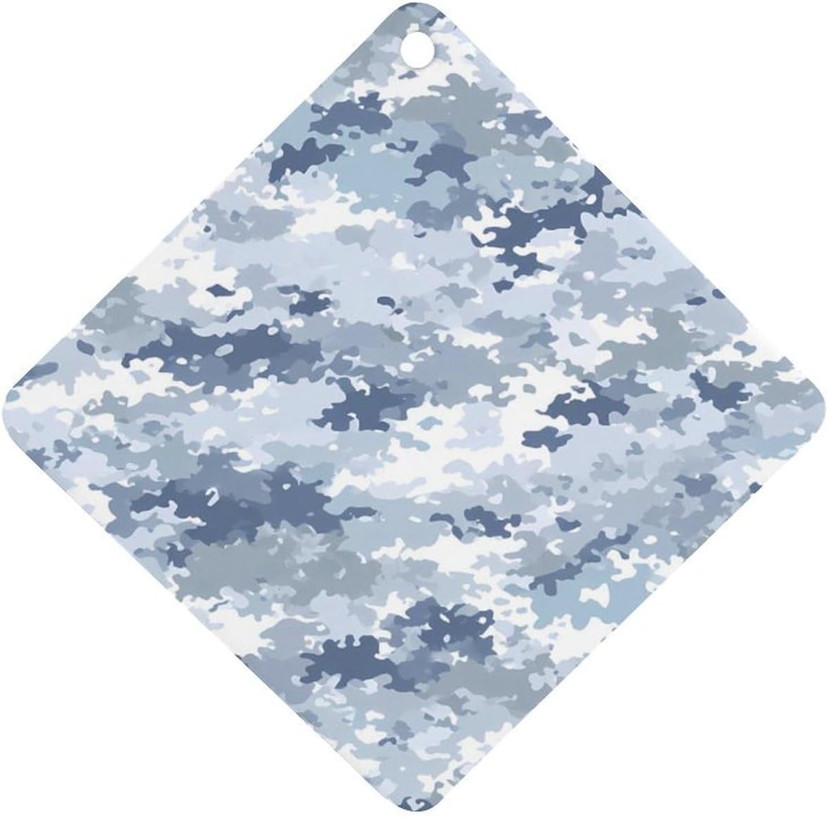 Camouflage Print Car Air Freshener Cute Hanging Aromatherapy Tablets for Car Home Rhombus