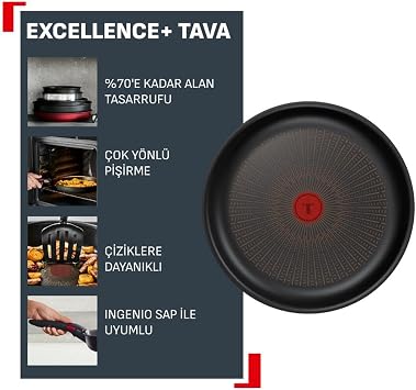 TEFAL Excellence+ Fusion Core 9X Mix Tava - 28 Cm
