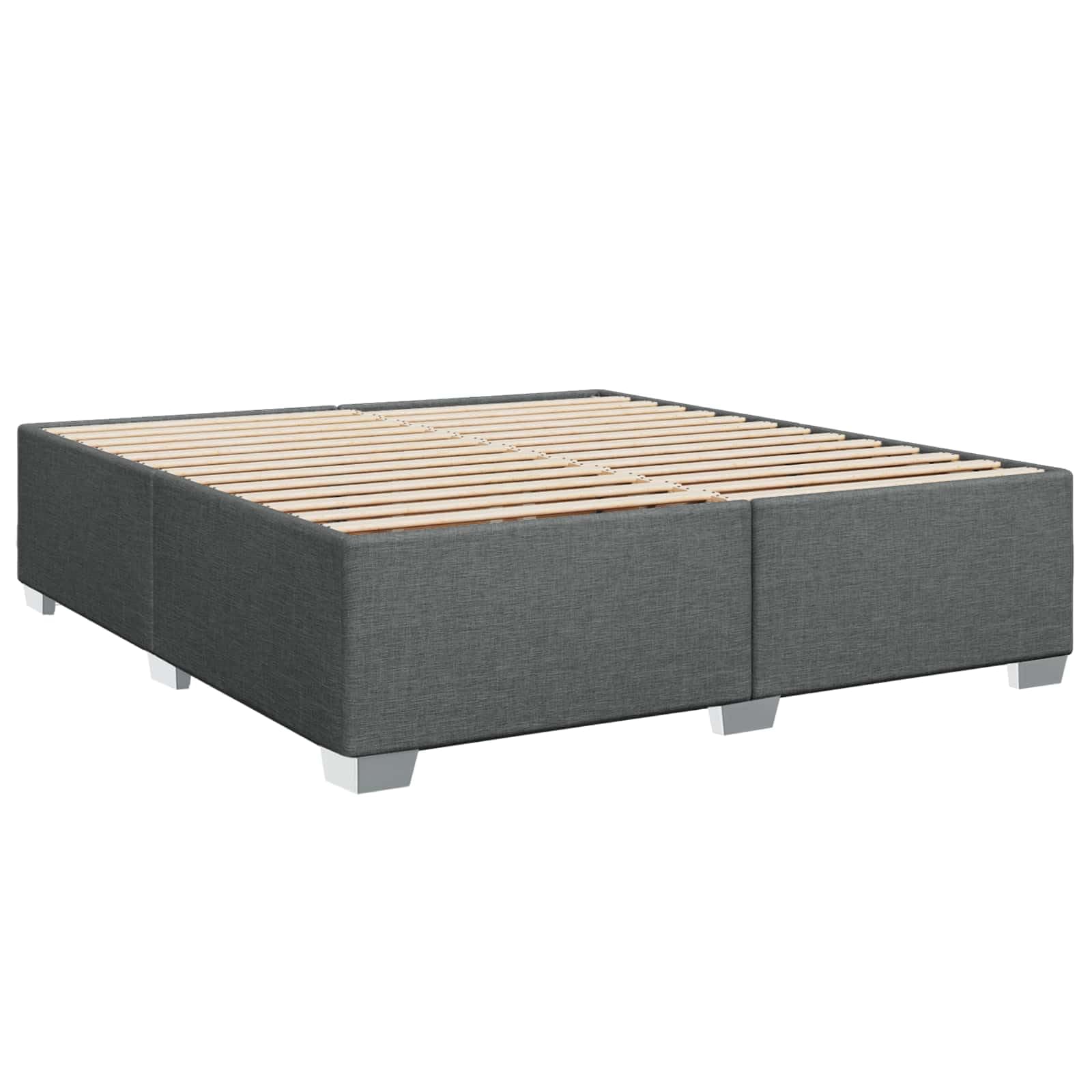 Lit Boxspring 200x200 cm avec Matelas à Ressorts et Surmatelas