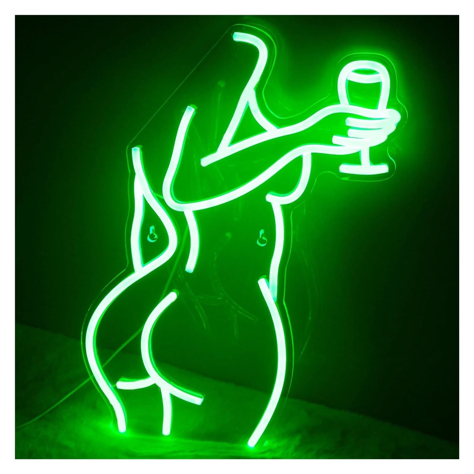 SHOUXI Sign Lamp Lady Neon Signs, USB Powered Lady Back Aesthetic Neon Lights Suitable for Office Club Decor Atmosphere Neon On The Wall 30cmx40cm(E)