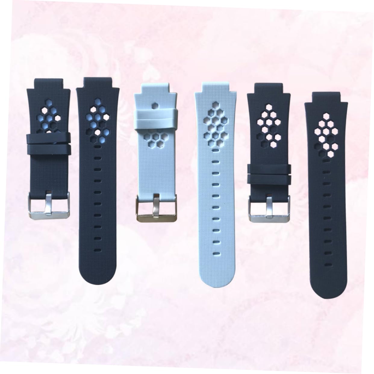jojofuny 2sets Boys Children's Watchband Silicone Watch Strap Kids Phone Watch 3pcs*2