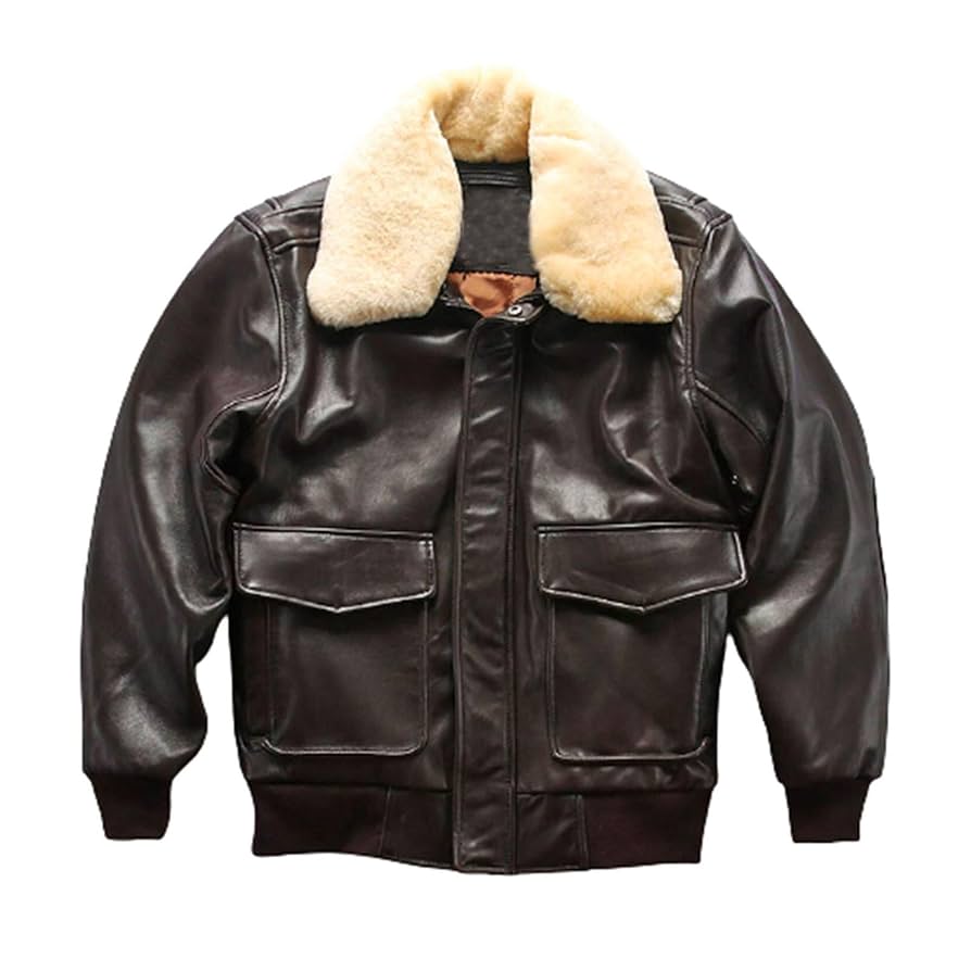 Amazon.co.jp: 取り外し可能な毛皮の襟男性ムートンコート冬の