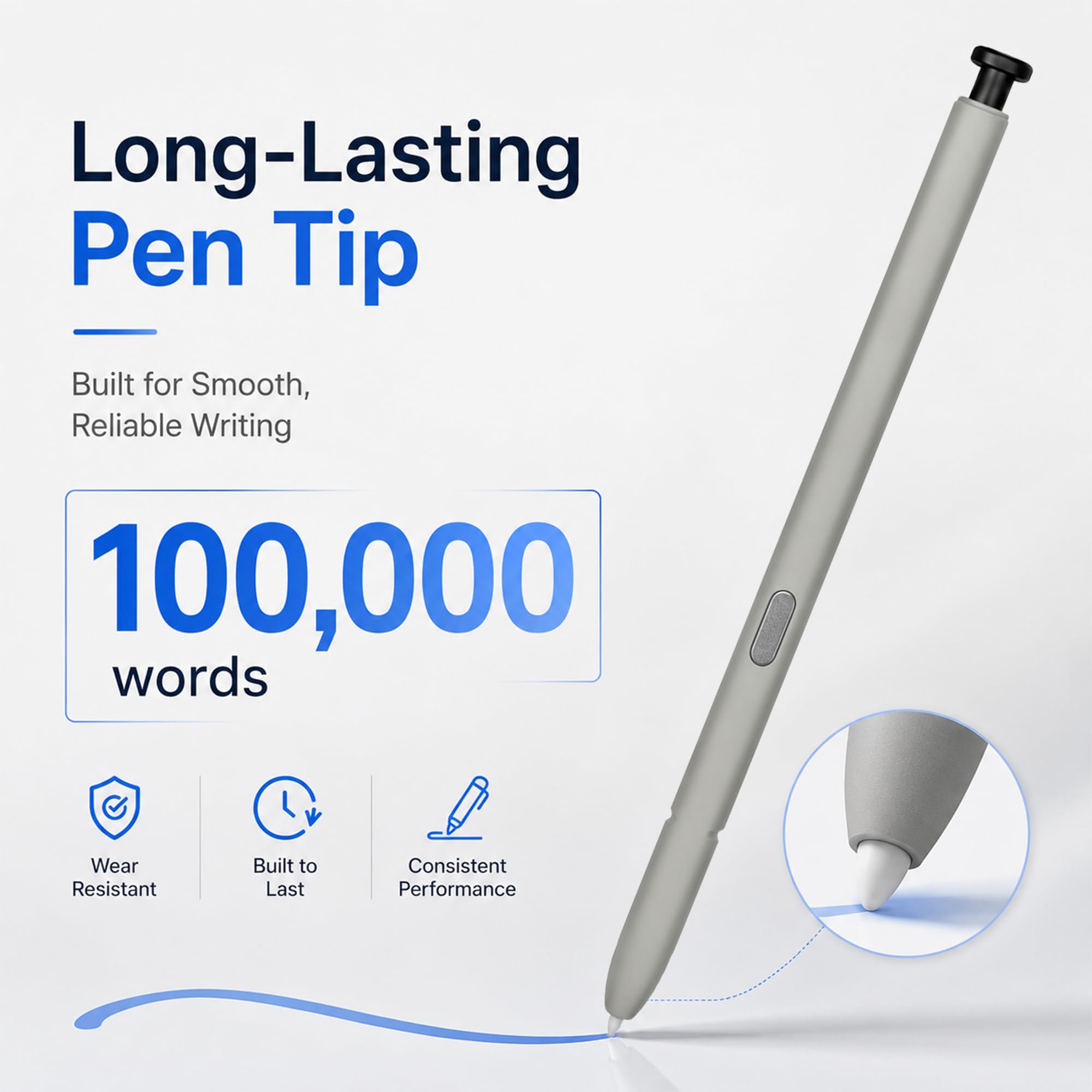 Stylet de Remplacement pour Galaxy S25 Ultra, Stylet Tactile Précis pour Smartphone S Pen S25 Ultra, Idéal pour Dessin et Prise de Notes, sans Bluetooth, Noir