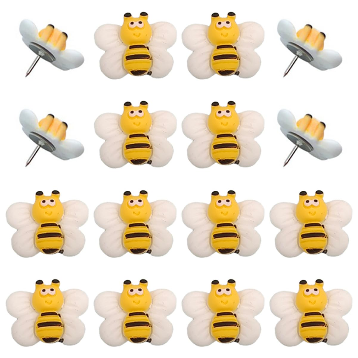 Ciieeo 125piezas Chinchetas Forma De Abeja Accesorios para Mapas para Uso Diario y Decoración De Oficina