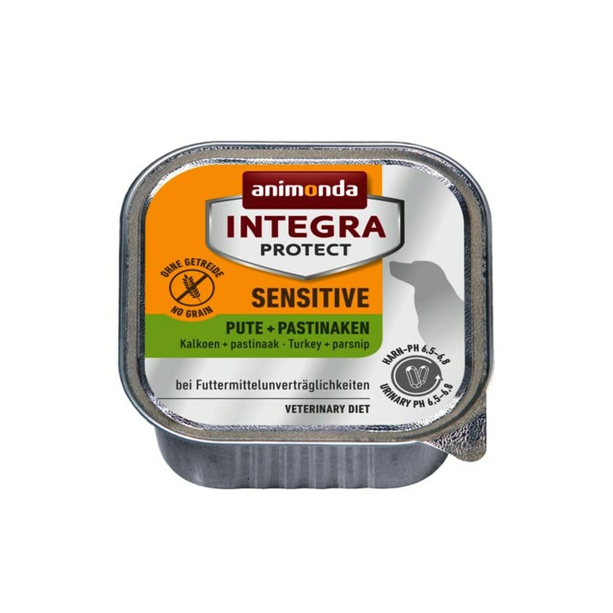 animonda INTEGRA PROTECT Hundefutter nass Sensitive mit Pute + Pastinake (11 x 150g), von Veterinären empfohlen bei Futterallergie, Hochwertiges Diätalleinfutter für Hunde bei Futtermittelallergie
