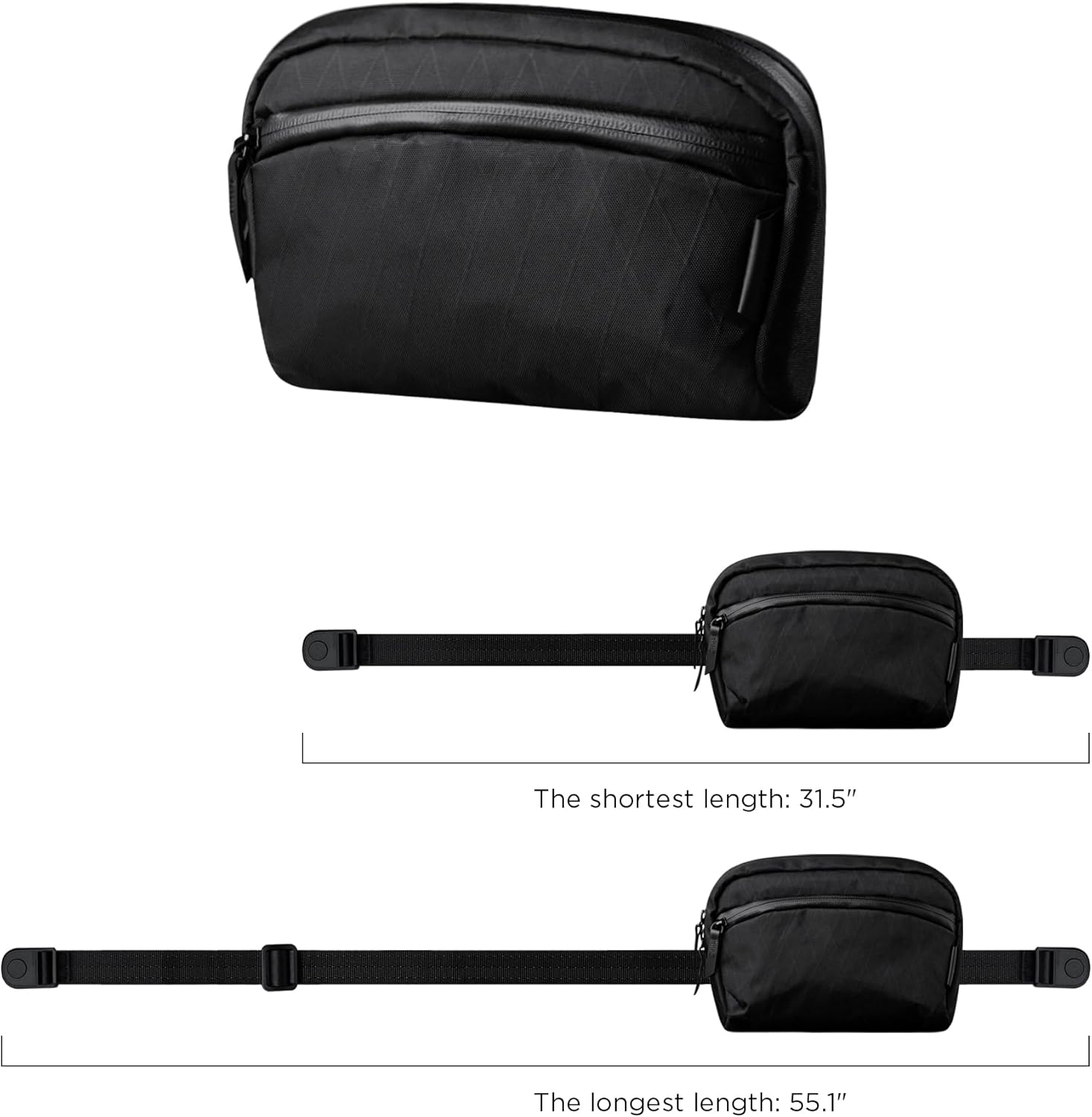 ALPAKA Flight Sling bag 1L - Small Men's Crossbody Bag Construct with YKK Zipper, Adjustable & Detachable Shoulder Strap - Image 3