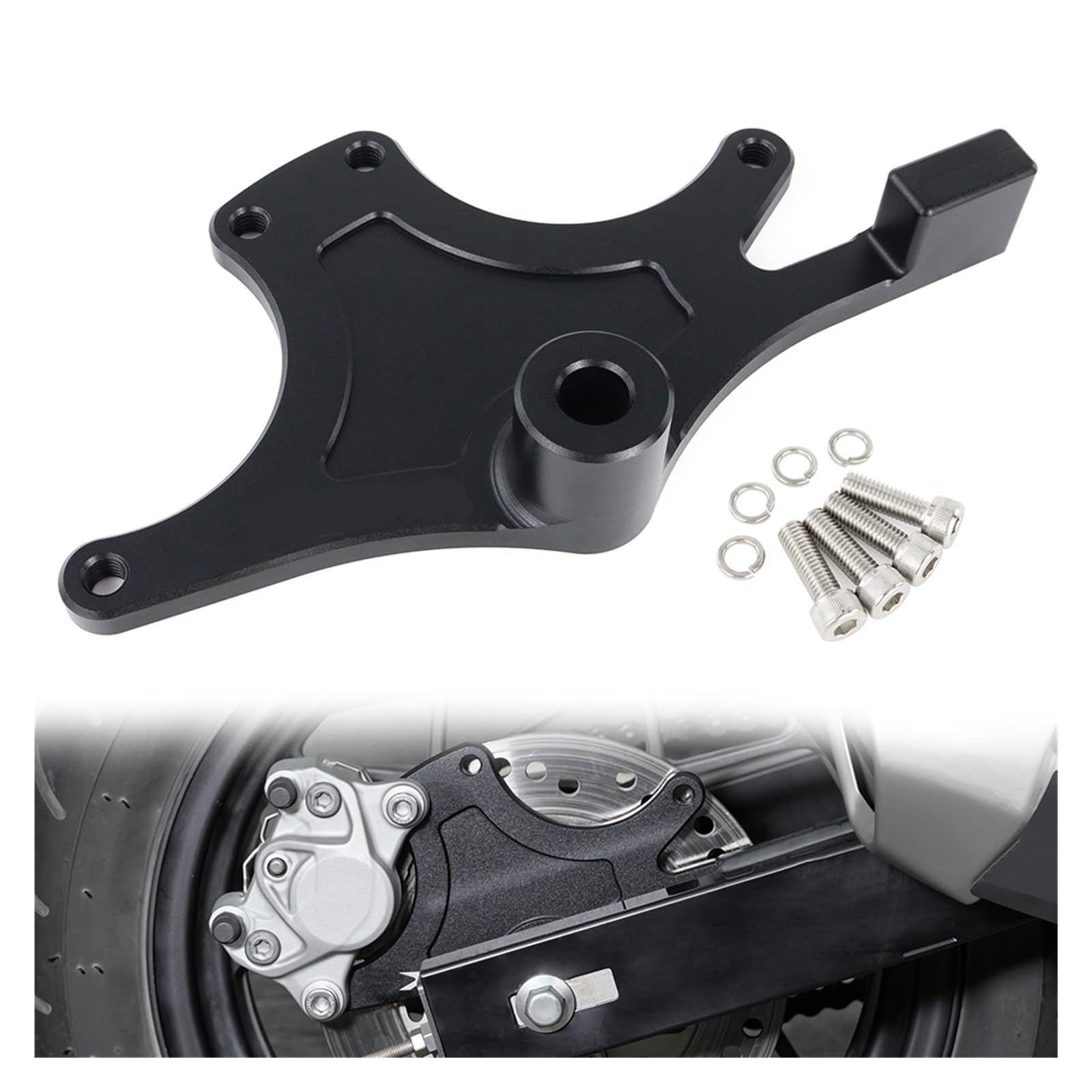 Dual Caliper Bracket Stunt Brake Disc Guard Fit For Honda For Grom 125 MSX 125 2014-2025 Motorcycle Big Rotor Dual Caliper Bracket