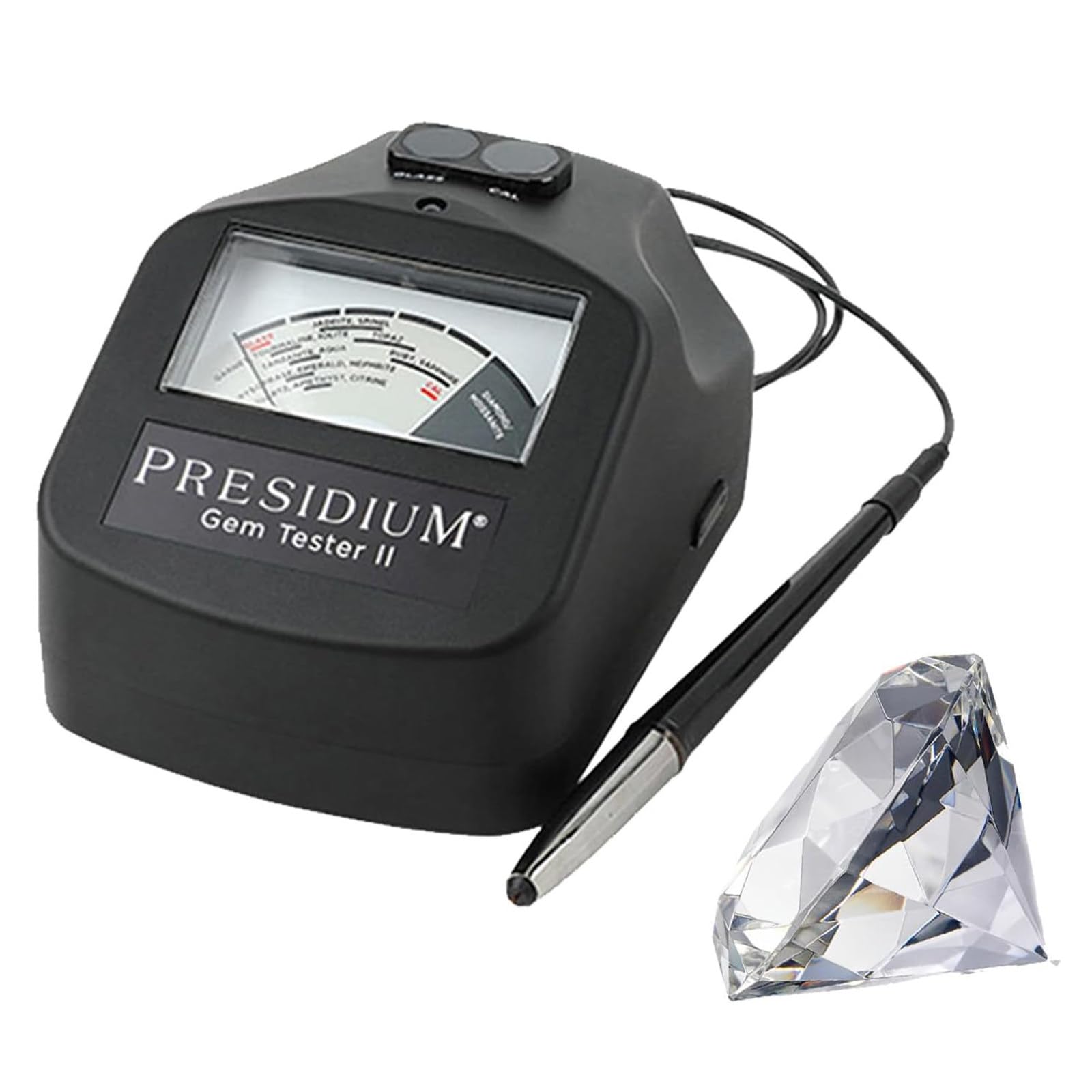 HajMyrdonyx Gem and Jewelry Tester, Precious Metal Verifier with Thermal Conductivity Meter, Diamond Tester Pen for Identifying Diamonds/Moissanites and Common Colored Gemstones