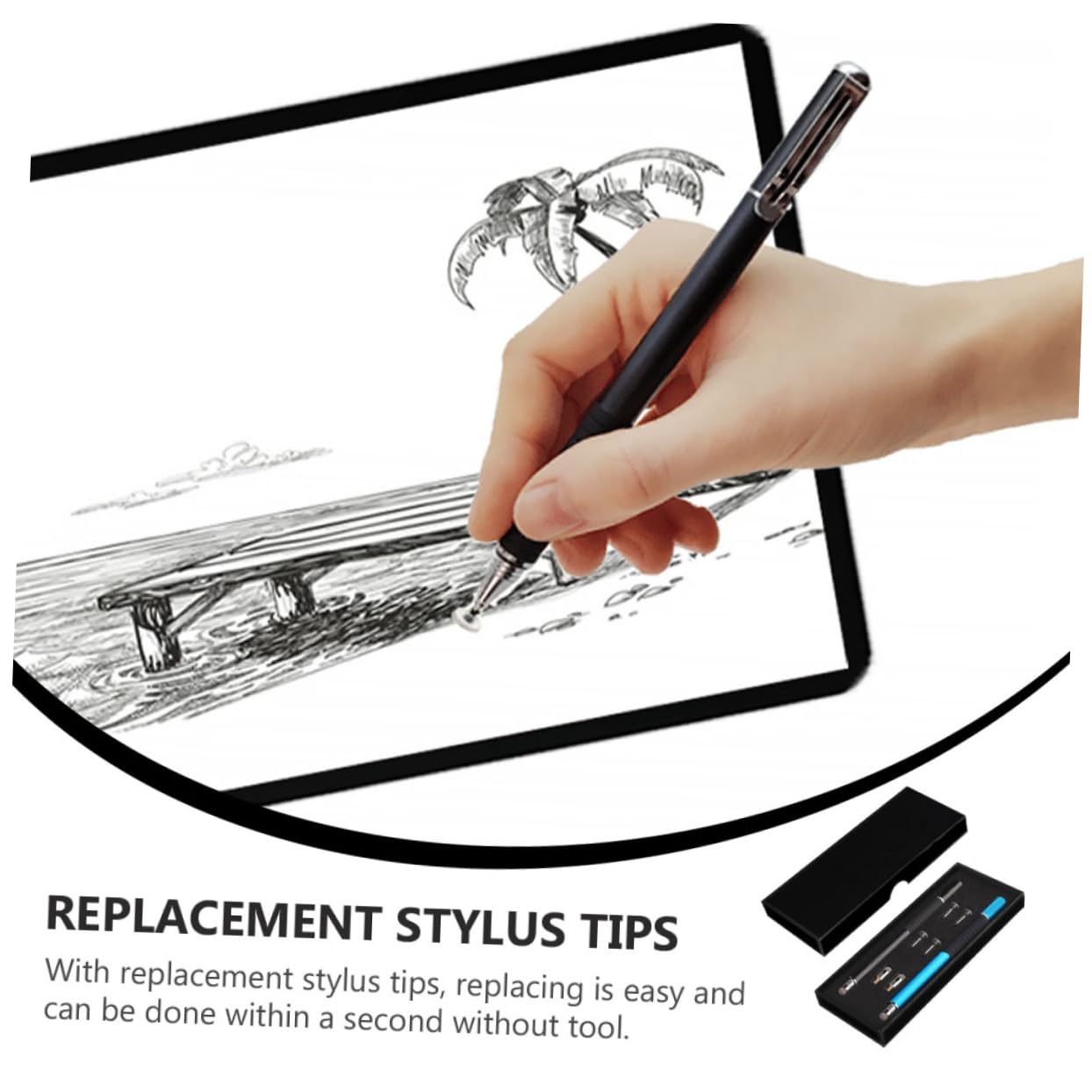 Pennino Capacitivo Due Scrittura A Mano Penna Touch Screen Per Tablet Pc Cellulare