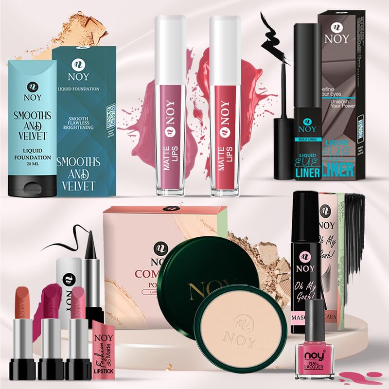 NOY All-in-One Glam Makeup Kit Everyday Chic Essentials A Versatile Kit of Beauty Products for Achieving Sophisticated and Radiant Looks Every Day #11K271