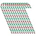 Boieo Vintage Christmas Tree New Year Party Hanging Decorations Plastic Fake Candy Canes Ornaments, 12 pcs