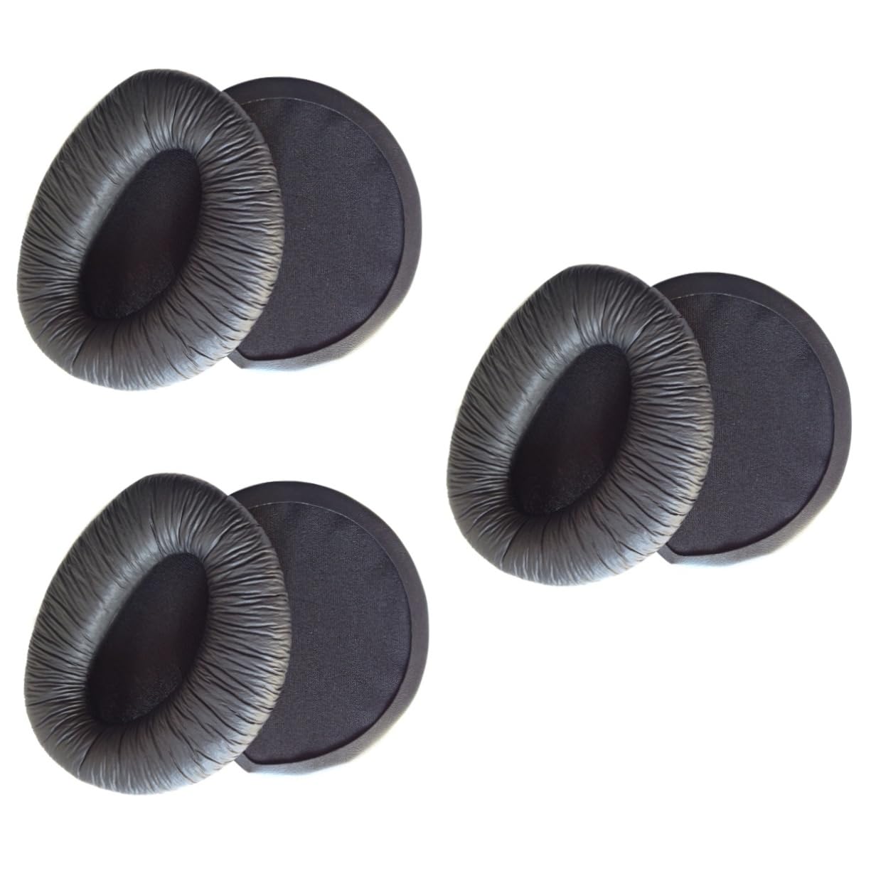 Gatuida 3pezzi Cuscinetti Auricolari Sostitutivi Pu Per Cuffie Di Nero Design Confortevole e Resistente Migliora La Performance Del Suono