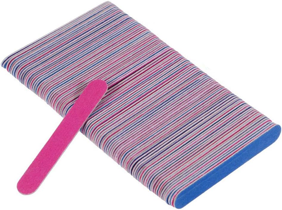 Xinlie Nail Files Straight Nail file Emery Boards Washable Double Sided Double Sided Emery Boards Grit Double Sided Emery Board Professional Nail Tools For Nail Grooming and Styling (200 Pieces)