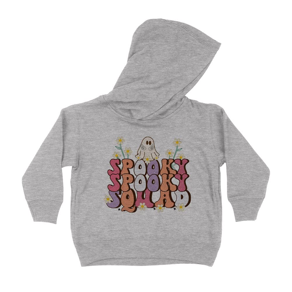 Spooky Spooky Squad Kids Hoodie Sweatshirt Toddler 5T Heather Grey