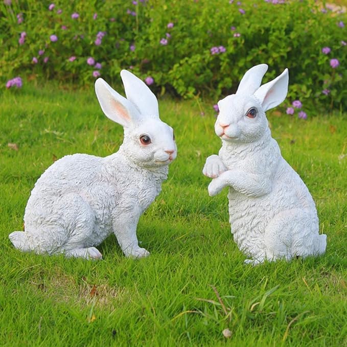 Standing Rabbit Decorations Buy The Decorshed(Pack Of 2 Sitting And Standing Action Rabbit For ...