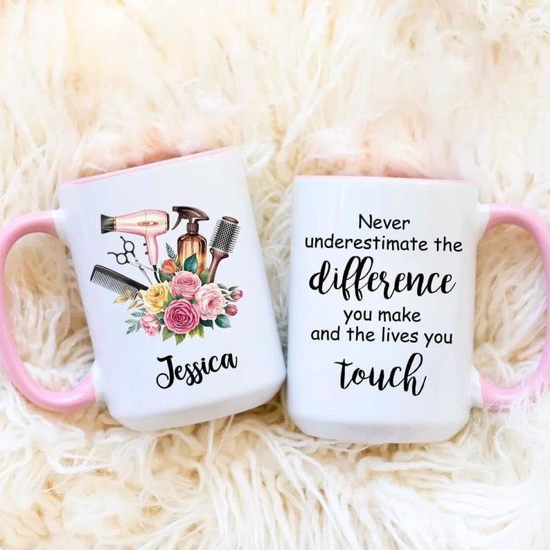 Personalized Hair Stylist Mug, Custom Hairdresser Mug, Hair Stylist Gift, Gift for Hairdresser, Hairstylist Appreciation Birthday Christmas Gifts For Women Men Elegant Salon Coffee Mugs - Image 7