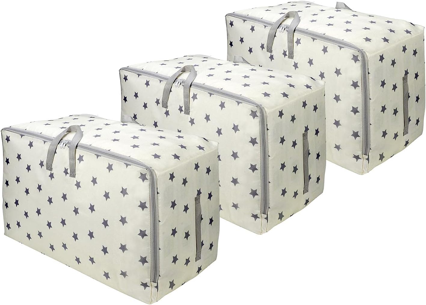 Innova Red Dotted Storage Bags with Zips & Handles (Medium) : Amazon.co ...