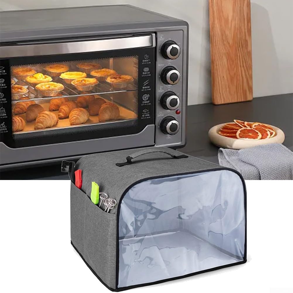 Duurzame en stijlvolle broodroosterhoes - beschermt uw broodmachine tegen stof en houdt hem schoon, broodbakbakhoes voor de meeste standaard 2 4 sneetjes broodroosters, bruin L Duurzame en stijlvolle broodroosterhoes - beschermt uw broodmachine tegen stof en houdt hem schoon, broodbakbakhoes voor de meeste standaard 2 4 sneetjes broodroosters, bruin L