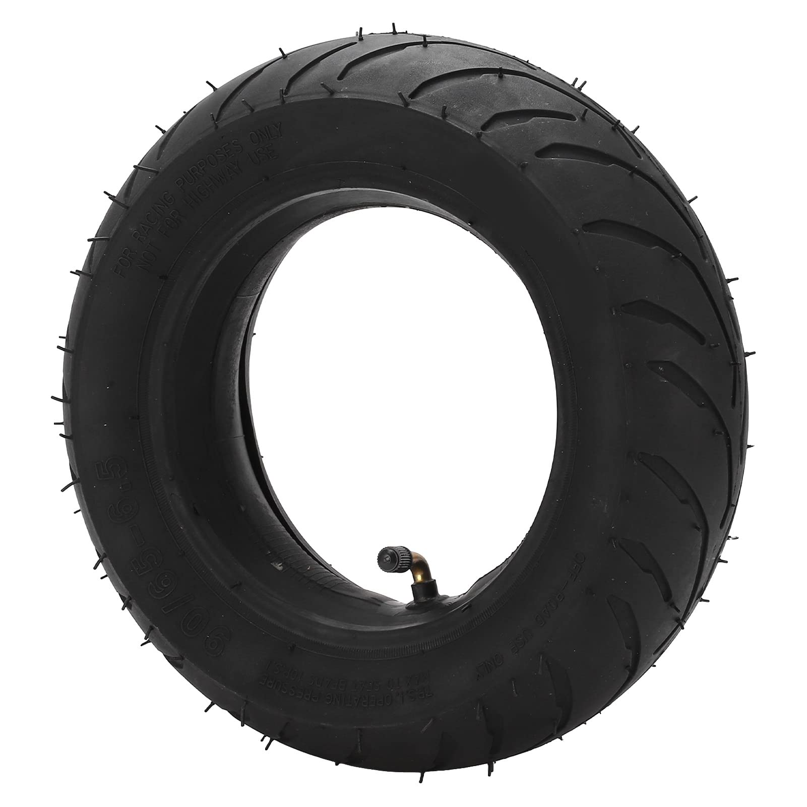 Rengue Ensemble de Pneus et de Chambres à Air 90/65-6,5 en Caoutchouc Butyle épais de Rechange pour Mini Scooter électrique de Poche Tout-terrain de 49 Cc avec Antidéflagrant, Con