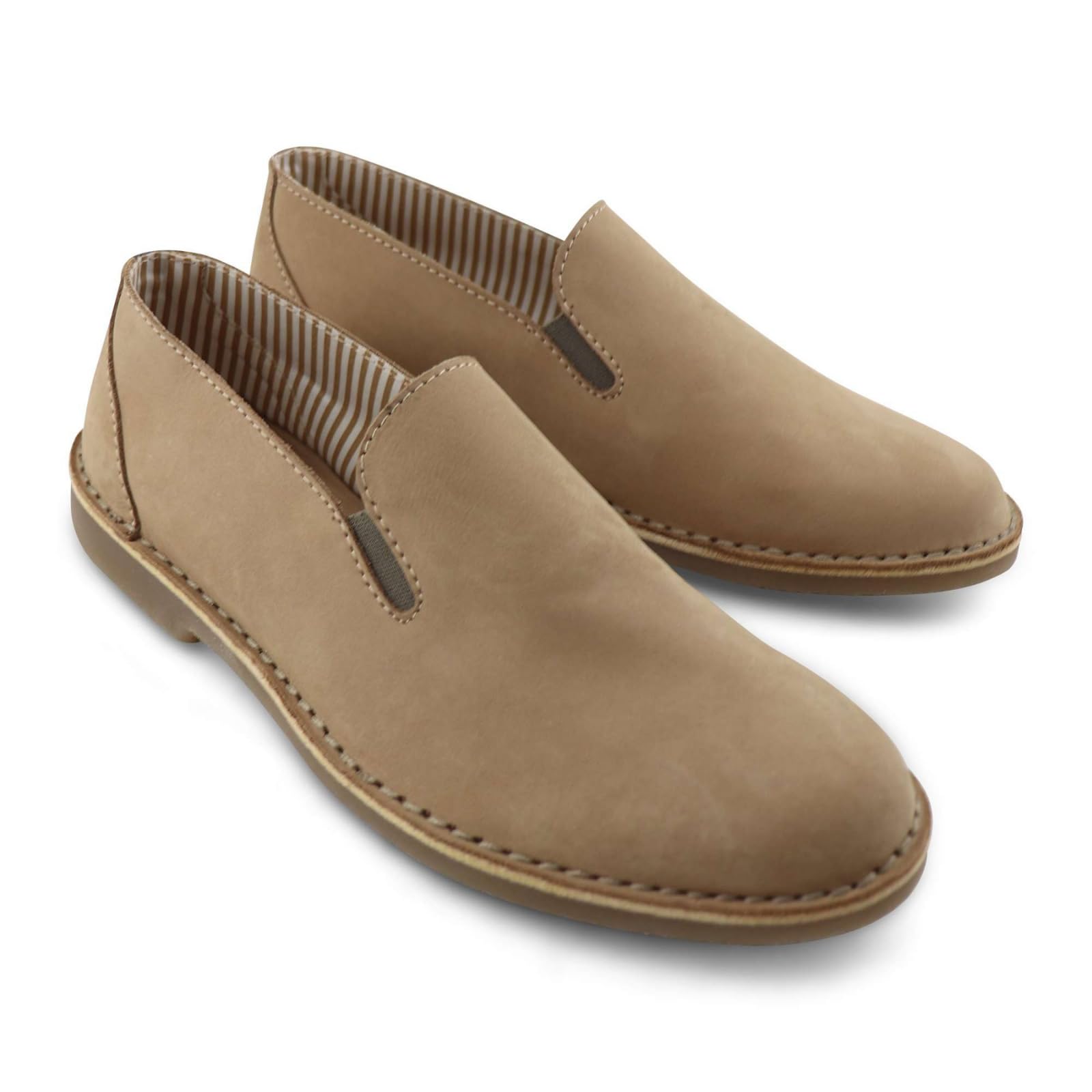 Slippers Tortora in Nabuk