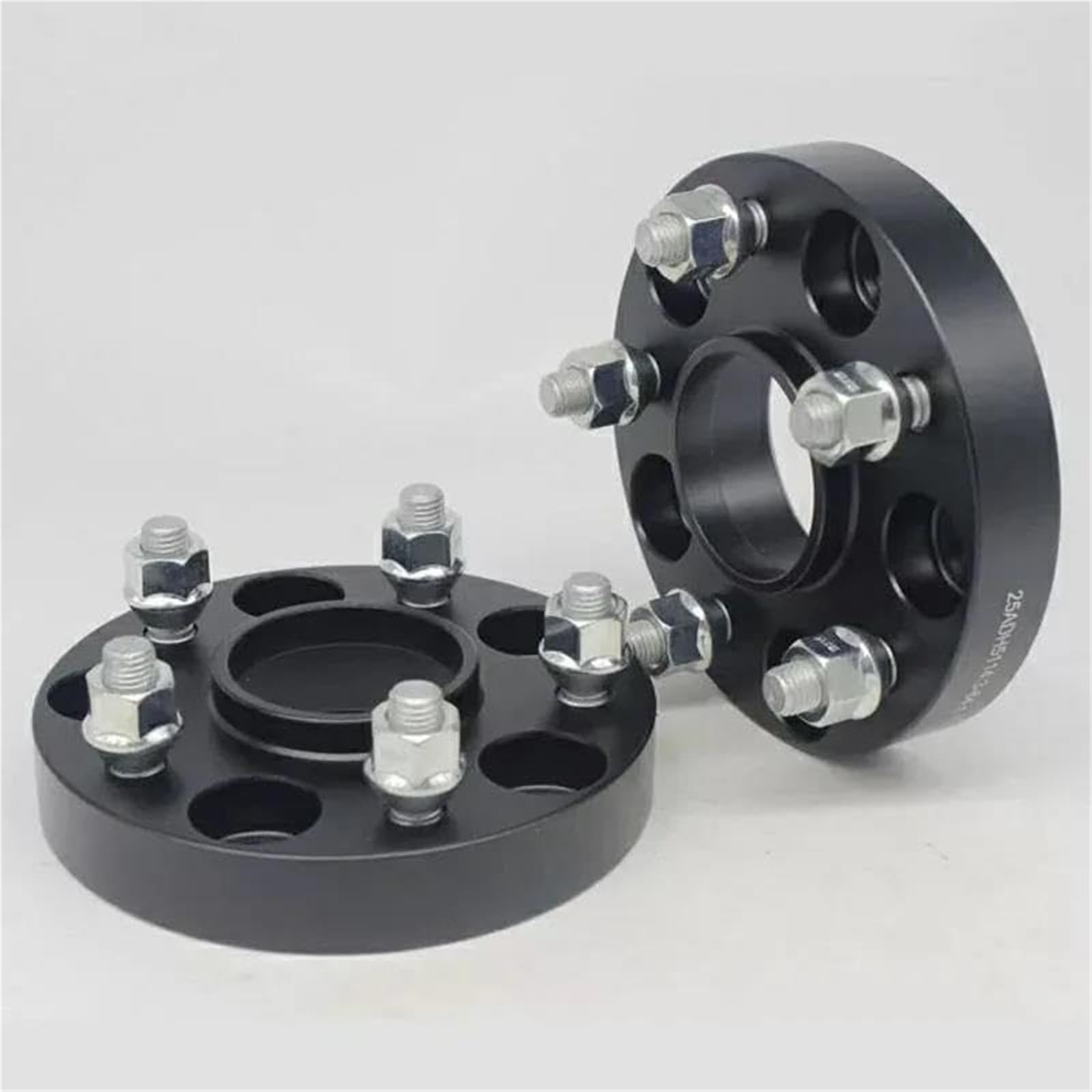 Dystanse 2szt. 5x108 Dystanse kół Hubcentric 63.4 Aluminium 15-35mm Adapter dystansowy Samochód, do Kuga, do Focus, Separatory Podkładki Płytki Zestaw dystansów do kół(BLACK 20mm)
