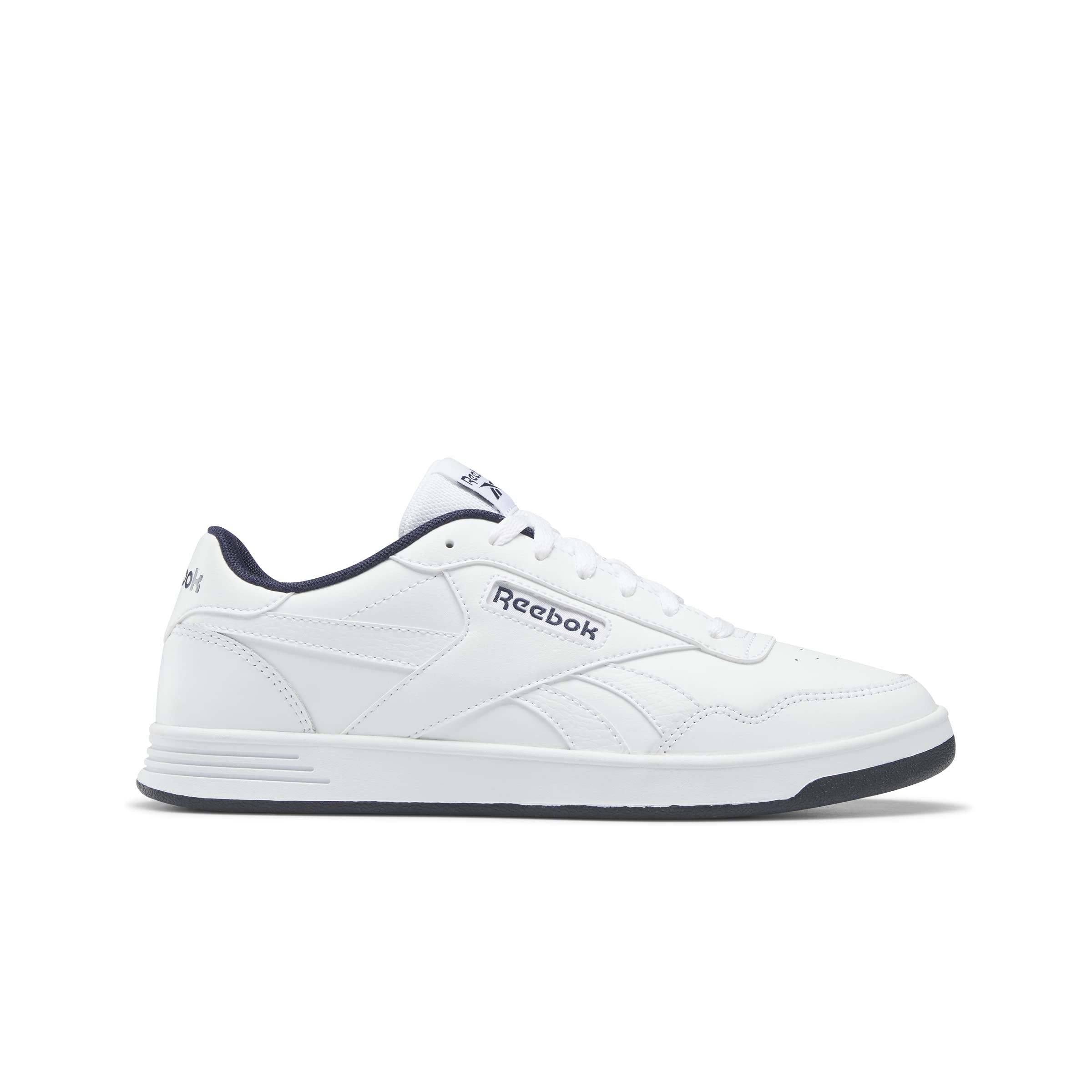 Reebok Men Court Advance Sneaker, FTWR White/Vector Navy/FTWR White, 3.5