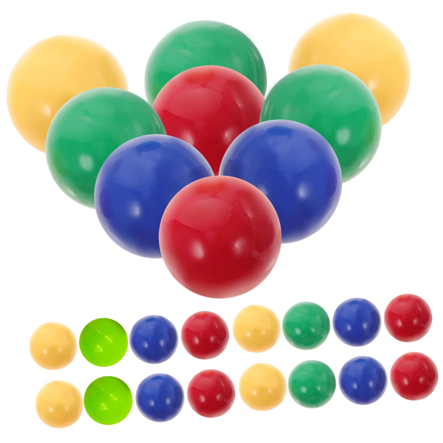 48 Piezas de Bolas de Canicas de Plástico Sólido para Niños, Juguetes Educativos 25mm de Diámetro Ideales para Premios de Carnaval y Juegos Infantiles