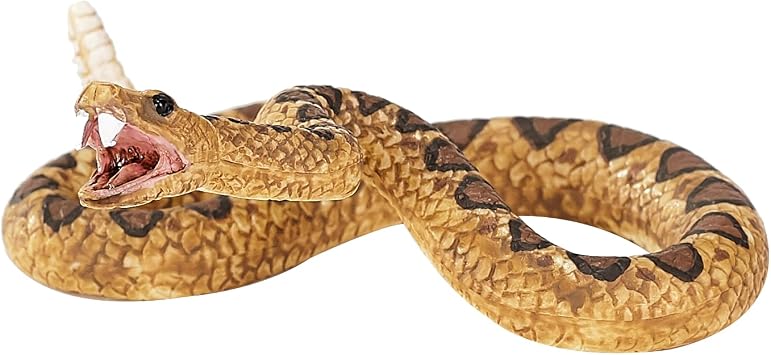 MOJO - Rattlesnake Snake | Hand-Painted Toy Figure | Wildlife Collection | True to Life & Highly Detailed | Designed in UK