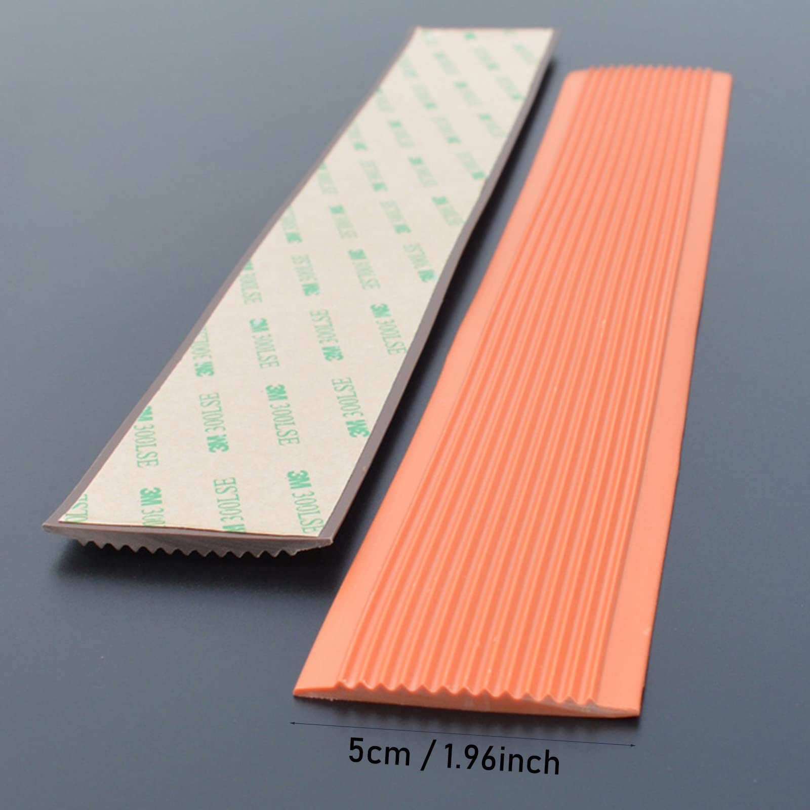Striscia autoadesiva antiscivolo per scale, nastro di transizione di sicurezza per scale e battistrada, 5 cm di larghezza, 2 m, per anziani e bambini
