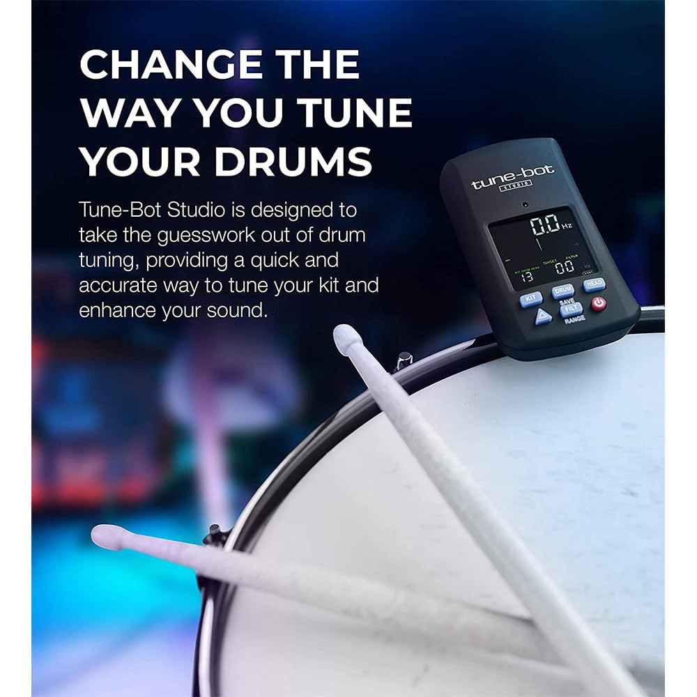 Amazon.com: Tune-Bot Studio TBS-001 Digital Drum Tuner - Clip-On