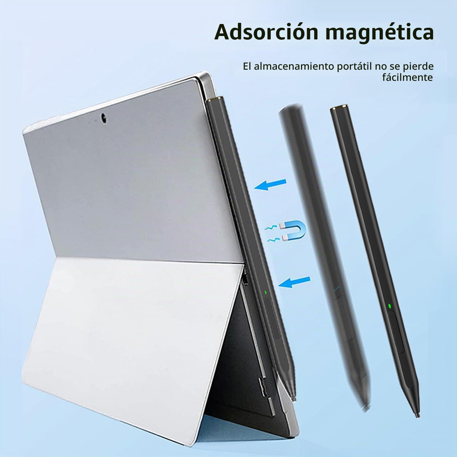 C581S - Lápiz digital MPP 2.0 compatible con HP MPP 2.0 Tilt Pen (3J122AA) para HP Pavilion x360 Pen Envy x360 Pen Spectre x360 Pen Spectre x360 Pen, 4096 sensibilidad a la presión, color negro