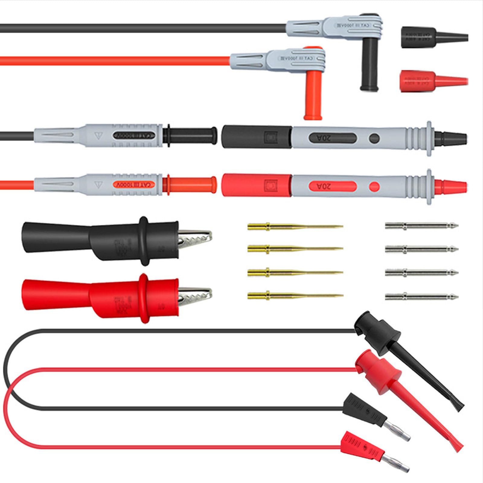 YHAILI Multifunctional Leads High Sensitivity Probes Precisions Multimeter Probes for Voltages Current Resistance Measurem