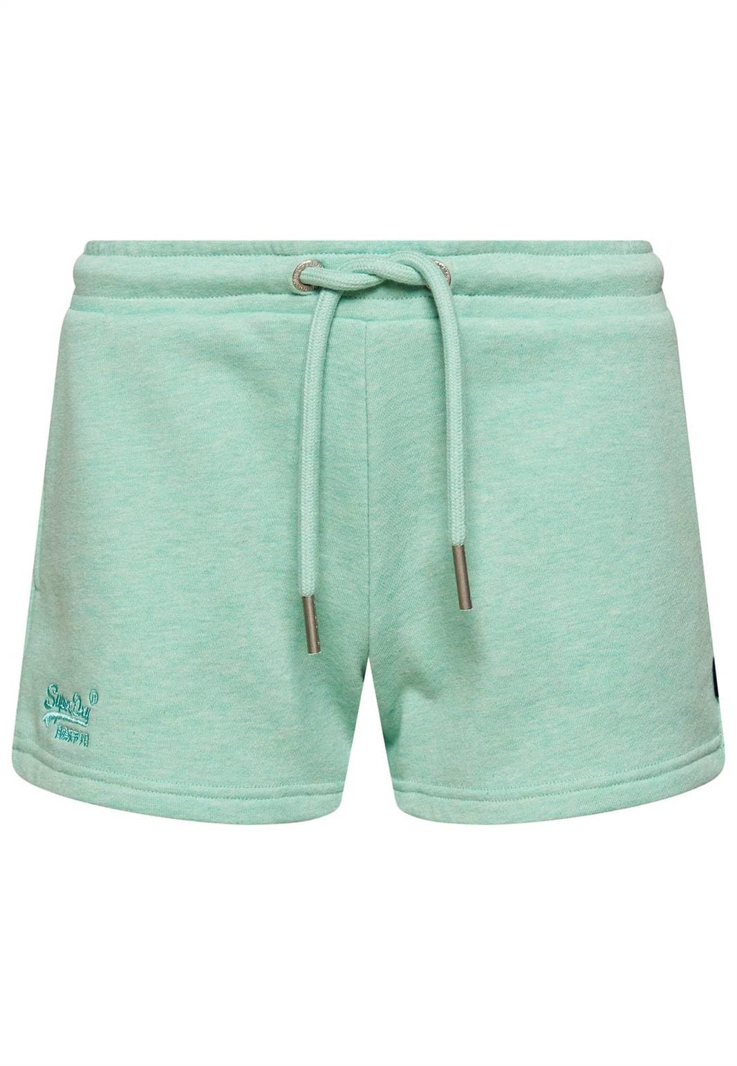 Superdry Women's Vintage Logo EMB Jersey Short, Minted Marl, S