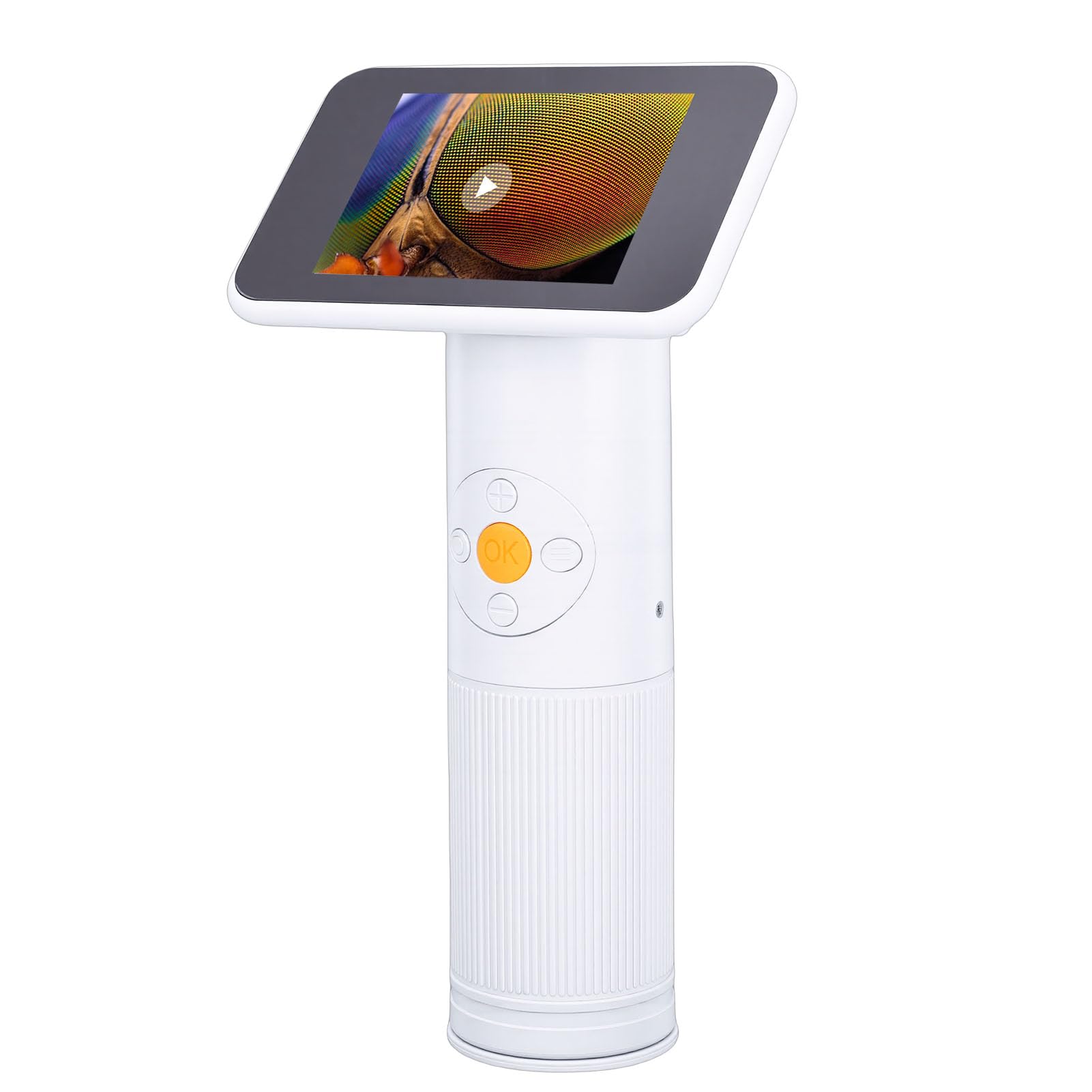 Jiawu Microscopio Digital, Aumento 100X-1600X, Pantalla HD de 2,8 Pulgadas, Microscopio de Bolsillo con Luces LED Ajustables para Niños, Plantas, Insectos, Inspección