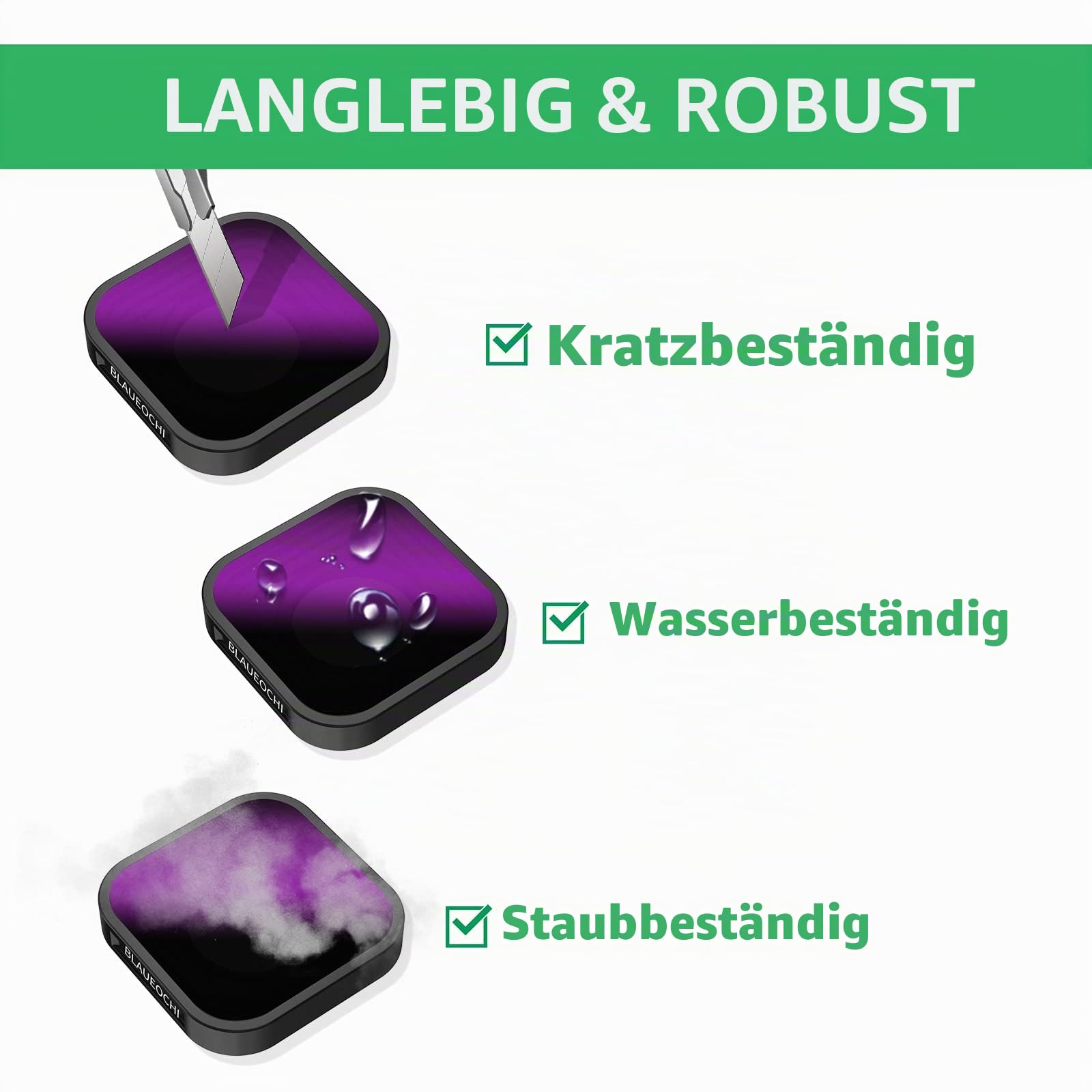 ND Filter Set Kompatibel mit GoPro Hero 13/12/11/10/9 Zubehör, 6er-Pack-ND1000/ND64/ND32/ND16/ND8/CPL - GoPro-Objektiv-Set, Neutraldichte-Polarisationsfilter-Set, Gopro wasserdichte Reisetasche