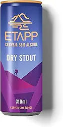 Cerveja ETAPP Dry Stout Sem Álcool, 310ml, Escura, Intensa e Encorpada, Aroma de Café e Toque Tostado, Ideal Para Pós-Treino, Sabor Marcante