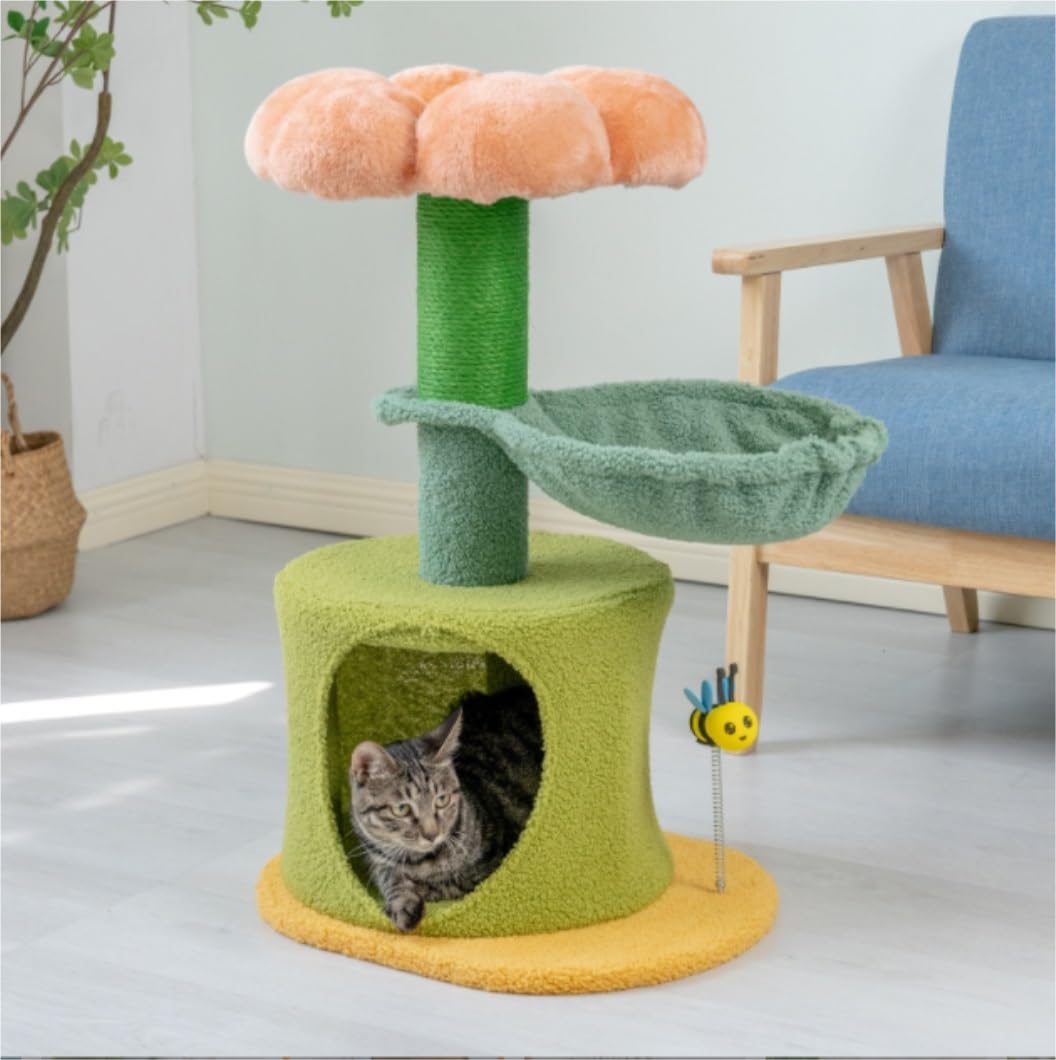 Albero Gatti Tiragraffi per Gatti Torre per da Interni per Ricoperta in Sisal Comodi Condomini Mobili