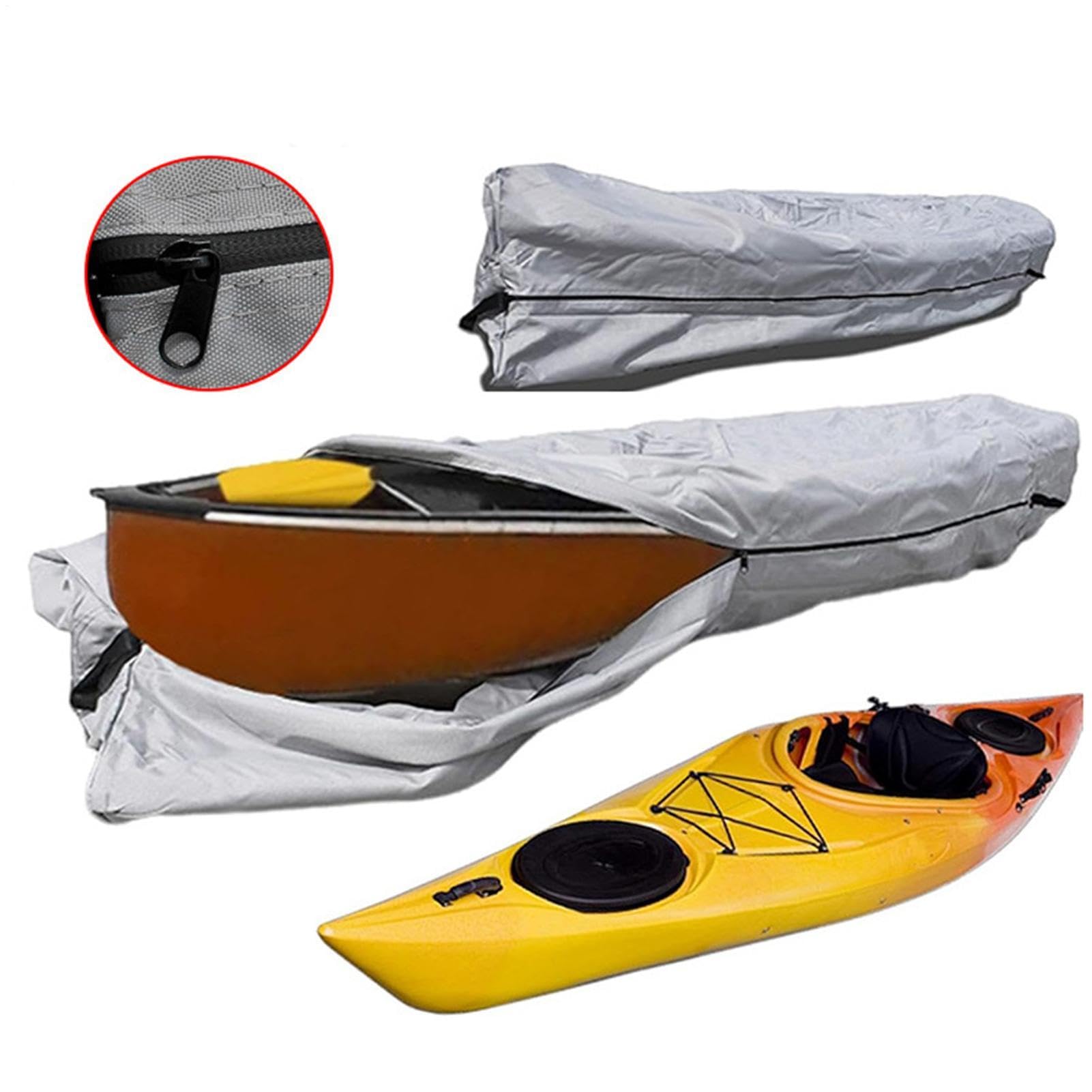 Kanu-Abdeckung 420D Oxford strapazierfähige UV-beständige wasserdichte | SUP-Hülle für Angelboot, Kanu, Paddelboard, Anhänger, Campingausflüge, Anlegestelle