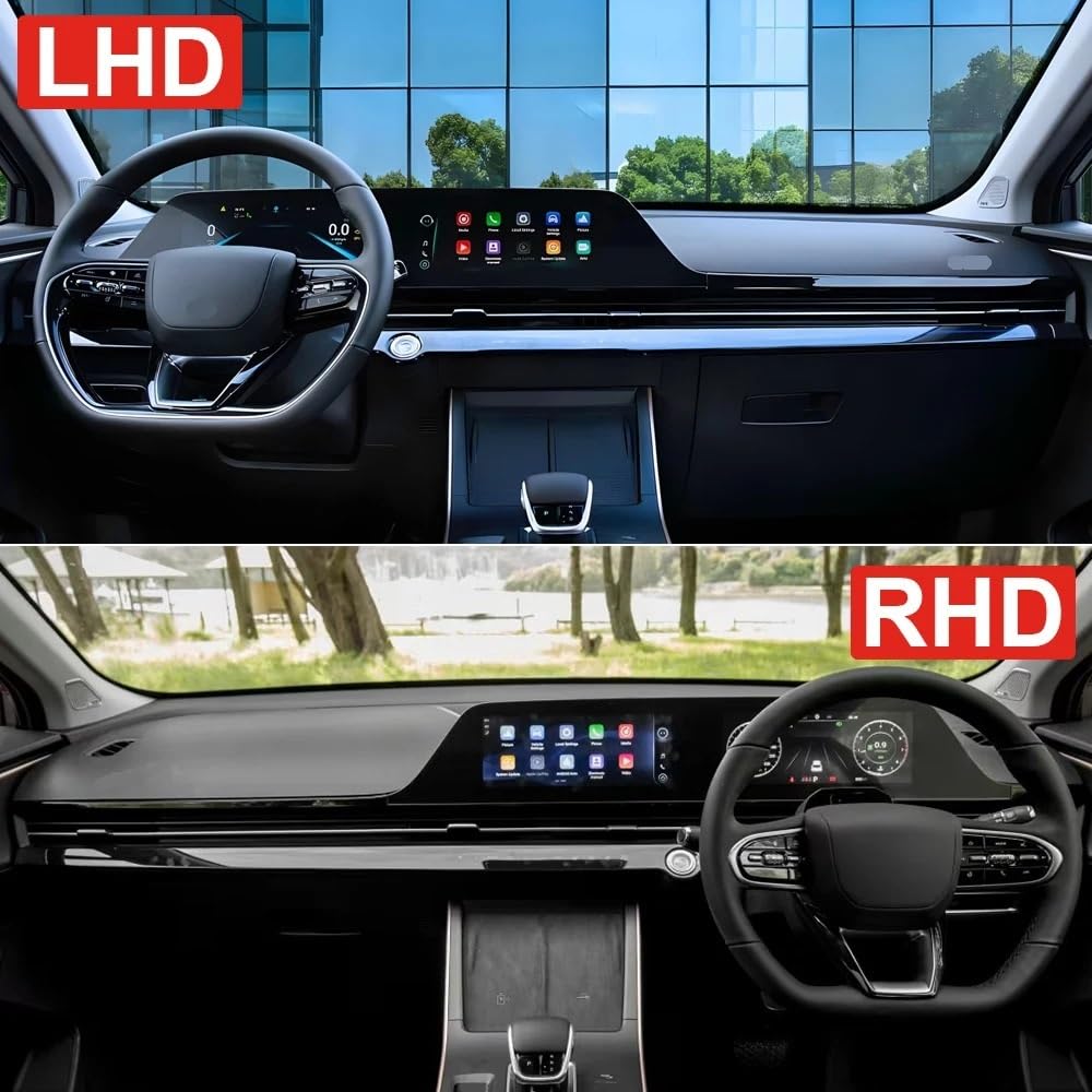 Pasuje do Chery Omoda C5 2022-2025 pasuje do Omoda 5 deska rozdzielcza samochodu osłona przeciwsłoneczna instrument biurko mata antypoślizgowa(Black RHD)
