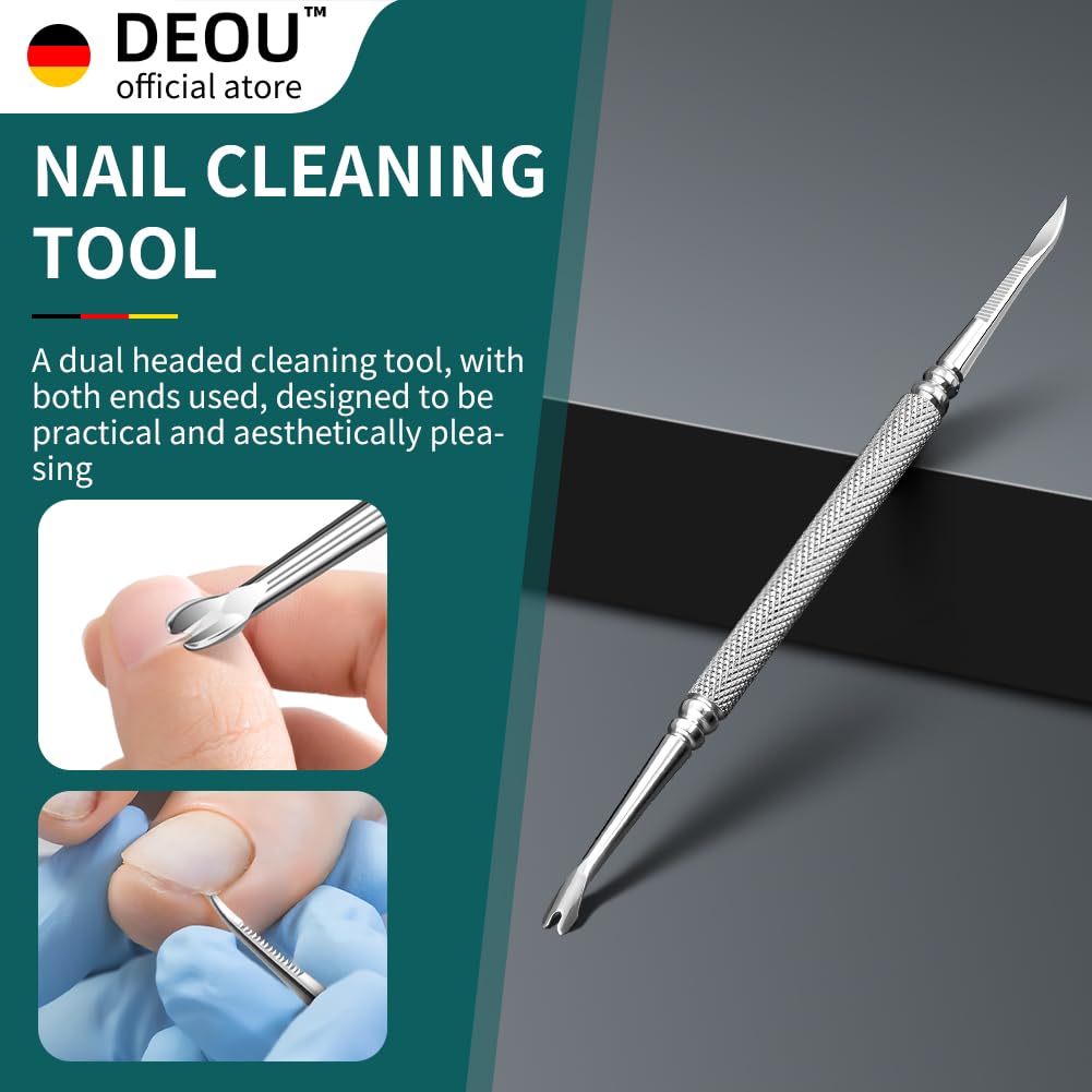 DEOU Professional Stainless Steel Toenail Clippers with Ergonomic Handle