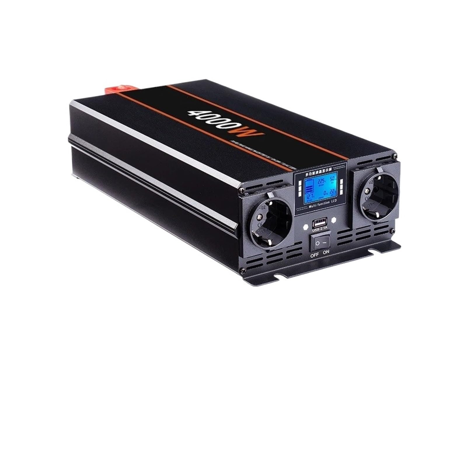 Inversor Corriente Convertidor Banco Energía Portátil E Inversor Solar Onda Sinusoidal Pura CC 12 V 24 V A CA 220 V 8000 W 6000 W 5000 W 4000 W 3000 W Convertidor(12V,4000W)