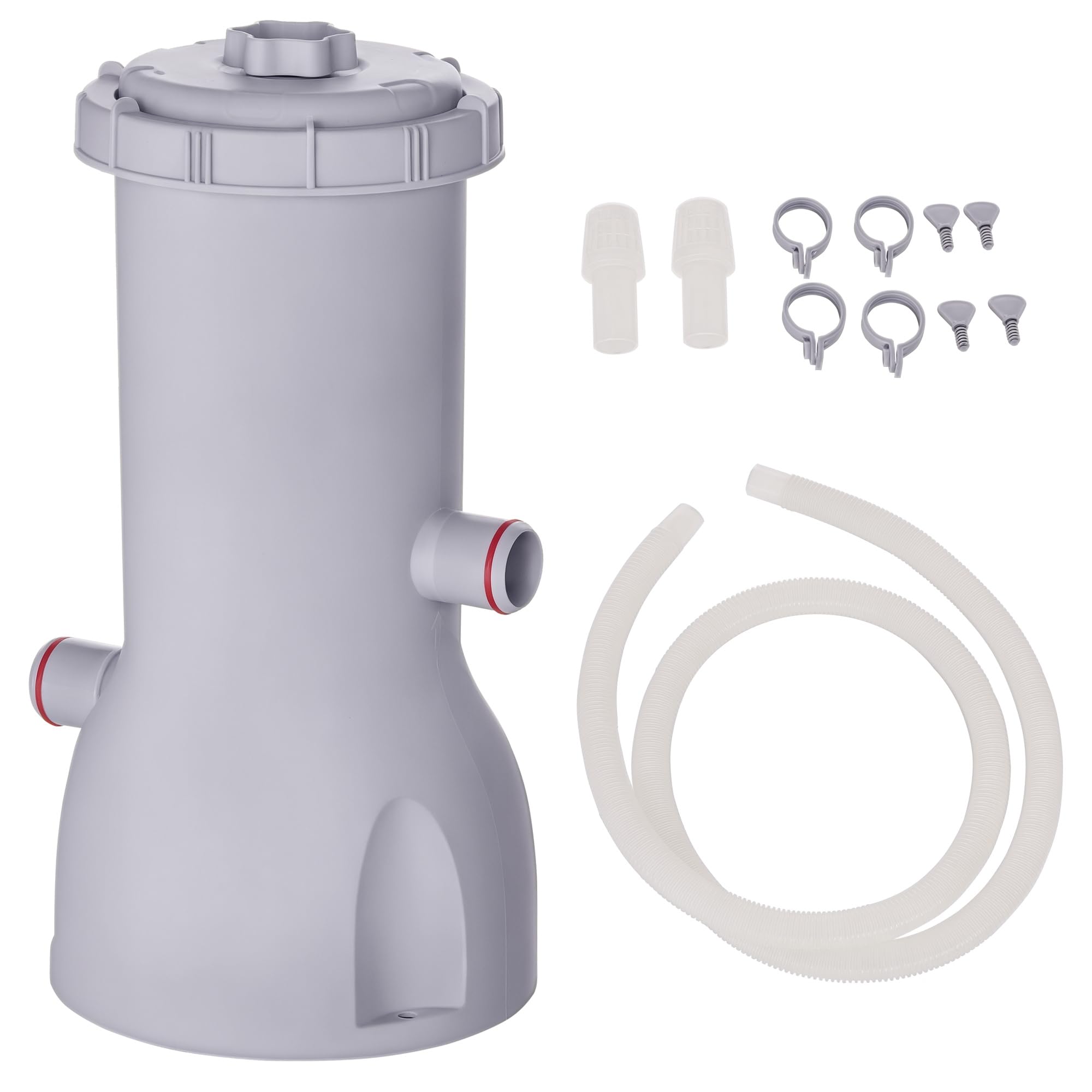 Outsunny 3785L/h 90W - Bomba de filtración para piscina sobre el suelo, color blanco