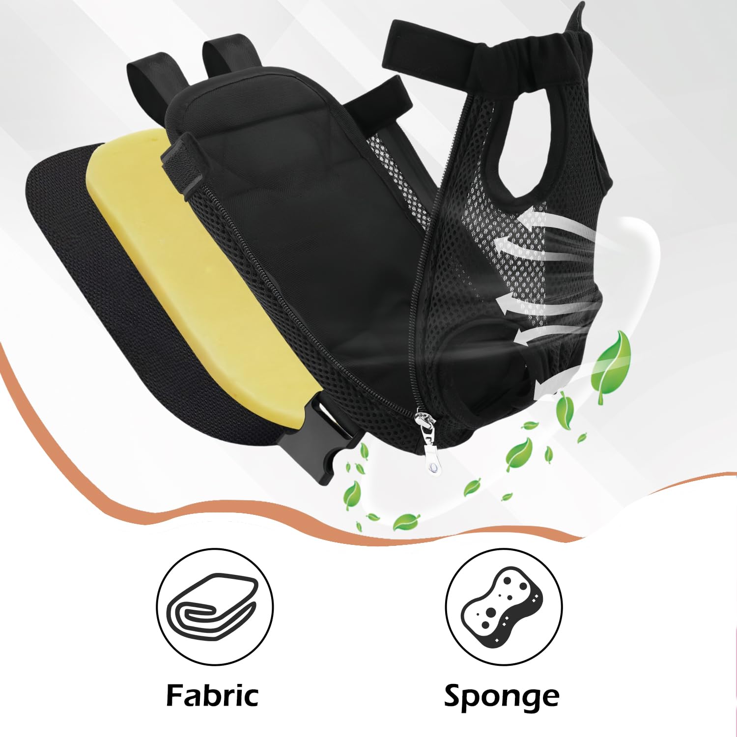 Hunderucksack, Verstellbarer Haustierrucksack, Haustier-Front-Hunderucksack, einfach anzubringen für Wanderungen und Reisen für kleine und mittelgroße Hunde (Schwarz-XL)