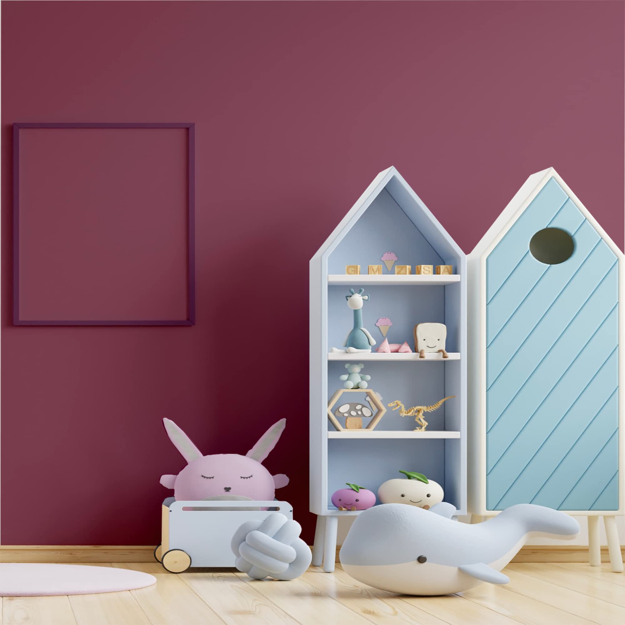 BOX DECO COULEURS Pintura natural ecológica interior exterior con aspecto satinado Natura – 10 l/130 m² [Clase energética A+], morado ciruela